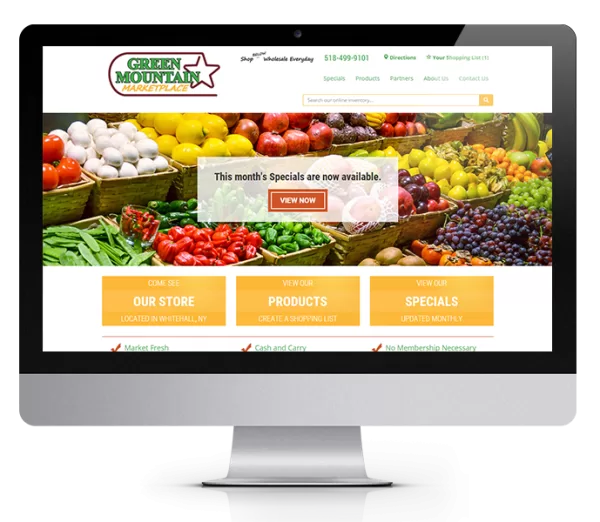 Beautiful website design FOOD & GROCERY APP